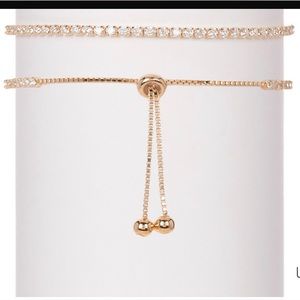 Savvy Cie 18K Rose Gold Vermeil CZ Adjustable Bracelet